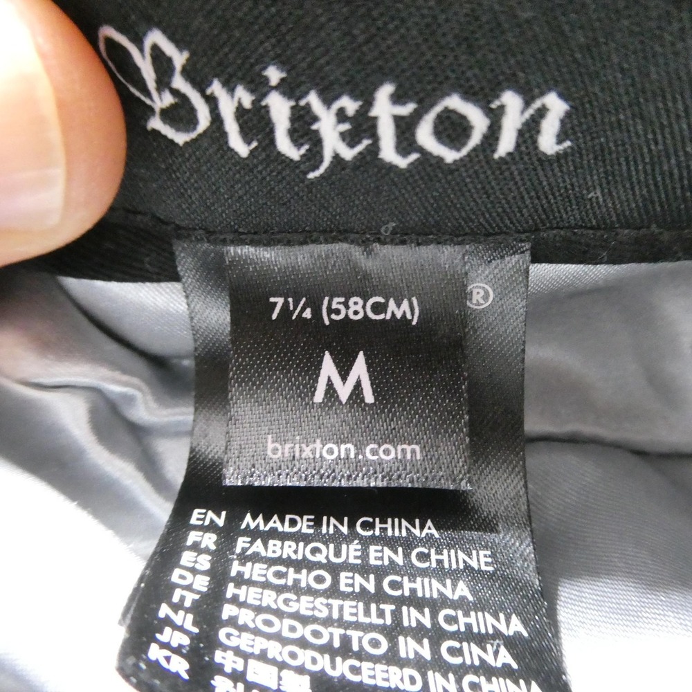 Brixton Hat Cap Fitted Mens 7 1/4 Blue Wool Mariner Nautical Lined Winter - Picture 5 of 7